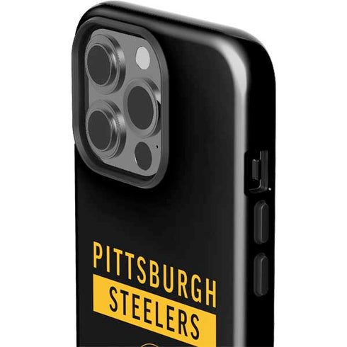 NFL Pittsburgh Steelers Black Performance Series iPhone 15 Pro Impact Case